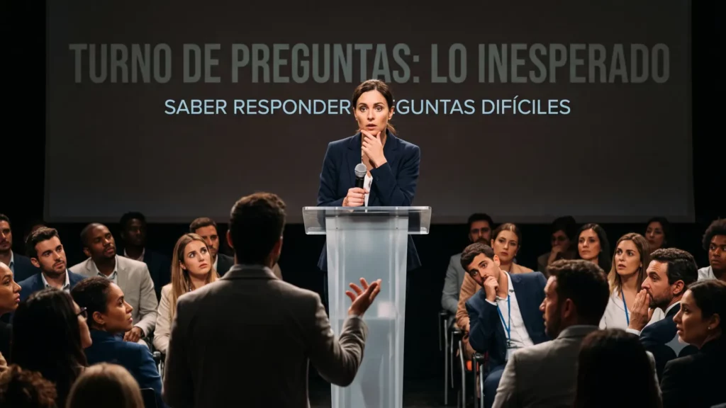 cómo responder preguntas difíciles del público